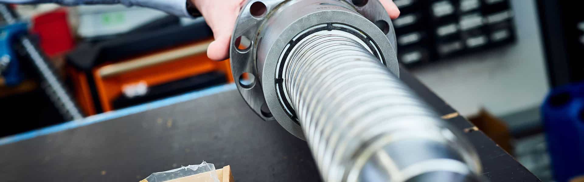 spindel in werkplaats LM Systems